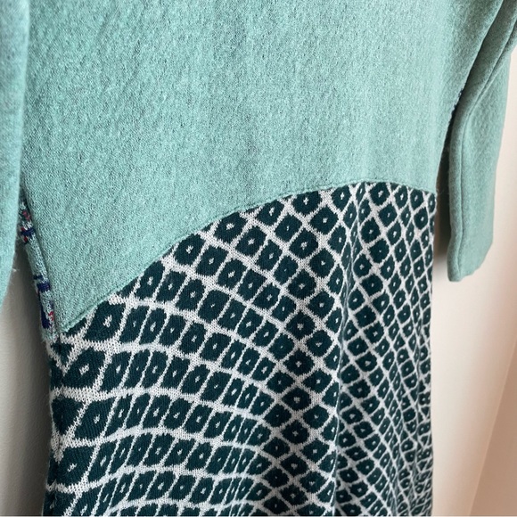 Aldo Martins Anthropologie Flowerpot Floral Sweater Dress Wool Blend Size Small - Picture 12 of 16